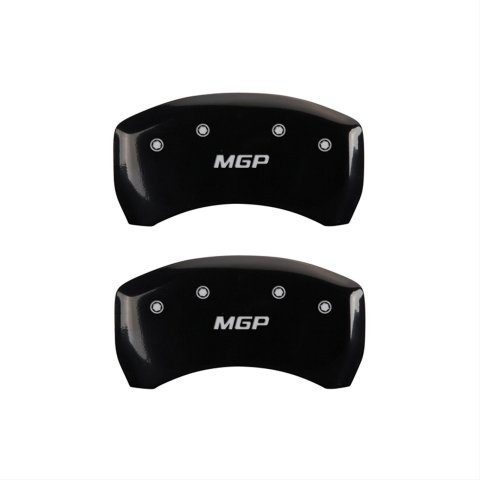 MGP 4 Caliper Covers Engraved Front & Rear MGP Black finish silver ch thumbnail 2