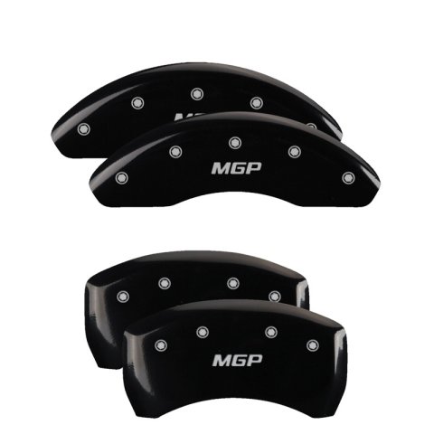 MGP 4 Caliper Covers Engraved Front & Rear MGP Black finish silver ch thumbnail 8