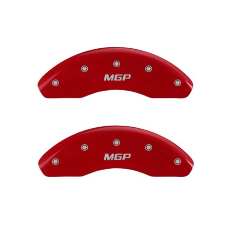 MGP 4 Caliper Covers Engraved Front & Rear MGP Red finish silver ch thumbnail 4