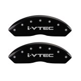 MGP 4 Caliper Covers Engraved Front & Rear i-Vtec Black finish silver ch thumbnail 2