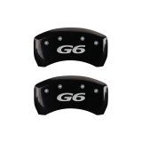 MGP 4 Caliper Covers Engraved Front Pontiac Engraved Rear G6 Black finish silver ch thumbnail 7