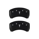 MGP 4 Caliper Covers Engraved Front Pontiac Engraved Rear Arrow Red finish silver ch thumbnail 7