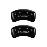 MGP 4 Caliper Covers Engraved Front & Rear Pontiac Black finish silver ch thumbnail 8