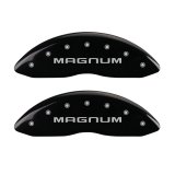 MGP 4 Caliper Covers Engraved Front & Rear Magnum Black finish silver ch thumbnail 7
