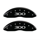 MGP 4 Caliper Covers Engraved Front & Rear 300 Black finish silver ch thumbnail 1