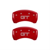 MGP Rear set 2 Caliper Covers Engraved Rear GT Red finish silver ch thumbnail 1