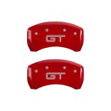 MGP Rear set 2 Caliper Covers Engraved Rear GT Red finish silver ch thumbnail 2
