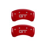 MGP Rear set 2 Caliper Covers Engraved Rear GT Red finish silver ch thumbnail 4