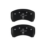 MGP Rear set 2 Caliper Covers Engraved Rear S197/Bar & Pony Red finish silver ch thumbnail 8