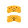 MGP Rear set 2 Caliper Covers Engraved Rear S197/Bar & Pony Yellow finish black ch thumbnail 7