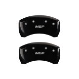 MGP Rear set 2 Caliper Covers Engraved Rear MGP Black finish silver ch thumbnail 2