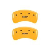 MGP Rear set 2 Caliper Covers Engraved Rear MGP Yellow finish black ch thumbnail 4