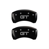 MGP Rear set 2 Caliper Covers Engraved Rear GT Black finish silver ch thumbnail 1