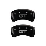 MGP Rear set 2 Caliper Covers Engraved Rear GT Black finish silver ch thumbnail 2