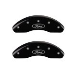 MGP Rear set 2 Caliper Covers Engraved Rear GT Black finish silver ch thumbnail 6