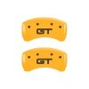 MGP Rear set 2 Caliper Covers Engraved Rear GT Yellow finish black ch thumbnail 7