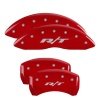 MGP 4 Caliper Covers Engraved Front & Rear RT1-Truck Red finish silver ch thumbnail 5