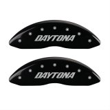MGP 4 Caliper Covers Engraved Front & Rear Daytona Black finish silver ch thumbnail 1