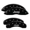 MGP 4 Caliper Covers Engraved Front & Rear JEEP Black finish silver ch thumbnail 8