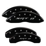 MGP 4 Caliper Covers Engraved Front & Rear SRT8 Black finish silver ch thumbnail 3