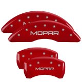 MGP 4 Caliper Covers Engraved Front & Rear SRT8 Red finish silver ch thumbnail 4