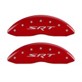 MGP 4 Caliper Covers Engraved Front & Rear SRT Red finish silver ch thumbnail 1