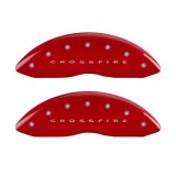 MGP 4 Caliper Covers Engraved Front & Rear Crossfire Red finish silver ch thumbnail 4