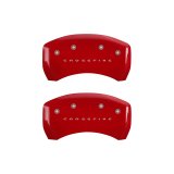 MGP 4 Caliper Covers Engraved Front & Rear Crossfire Red finish silver ch thumbnail 9