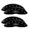 MGP 4 Caliper Covers Engraved Front & Rear Oval logo/Ford Black finish silver ch thumbnail 5
