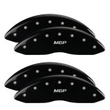 MGP 4 Caliper Covers Engraved Front & Rear MGP Black finish silver ch thumbnail 5