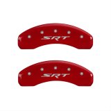 MGP 4 Caliper Covers Engraved Front & Rear SRT Red finish silver ch thumbnail 2