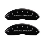 MGP 4 Caliper Covers Engraved Front & Rear Explorer Black finish silver ch thumbnail 4