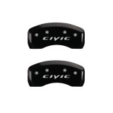 MGP 4 Caliper Covers Engraved Front 2015/Civic Engraved Rear 2015/Civic Black finish silver ch thumbnail 7