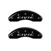 MGP Front set 2 Caliper Covers Engraved Front 2015/Civic Black finish silver ch thumbnail 7