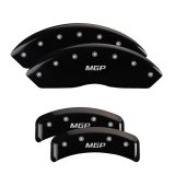 MGP 4 Caliper Covers Engraved Front & Rear MGP Black finish silver ch thumbnail 3
