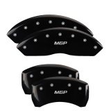 MGP 4 Caliper Covers Engraved Front & Rear MGP Black finish silver ch thumbnail 3
