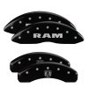 MGP 4 Caliper Covers Engraved Front RAM Engraved Rear RAMHEAD Black finish silver ch thumbnail 9