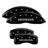 MGP 4 Caliper Covers Engraved Front & Rear Honda Black finish silver ch thumbnail 8