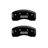 MGP 4 Caliper Covers Engraved Front & Rear Monte Carlo style/SS Black finish silver ch thumbnail 2