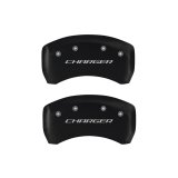 MGP 4 Caliper Covers Engraved Front & Rear Block/Charger Red finish silver ch thumbnail 7