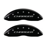 MGP 4 Caliper Covers Engraved Front & Rear Block/Charger Black finish silver ch thumbnail 4