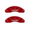 MGP Front set 2 Caliper Covers Engraved Front HHR Red finish silver ch thumbnail 7