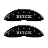 MGP 4 Caliper Covers Engraved Front Buick Engraved Rear Buick Shield Black finish silver ch thumbnail 1