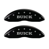 MGP 4 Caliper Covers Engraved Front Buick Engraved Rear Buick Shield Black finish silver ch thumbnail 4