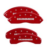MGP 4 Caliper Covers Engraved Front & Rear MGP Red finish silver ch thumbnail 2