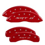 MGP 4 Caliper Covers Engraved Front & Rear MGP Red finish silver ch thumbnail 2