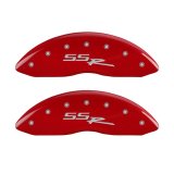 MGP 4 Caliper Covers Engraved Front & Rear SSR Red finish silver ch thumbnail 5