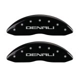 MGP 4 Caliper Covers Engraved Front & Rear Denali Black finish silver ch thumbnail 7