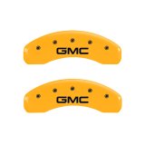 MGP 4 Caliper Covers Engraved Front & Rear GM Style/Hybrid Black finish silver ch thumbnail 9