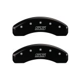 MGP 4 Caliper Covers Engraved Front & Rear Trailblazer style/SS Black finish silver ch thumbnail 6
